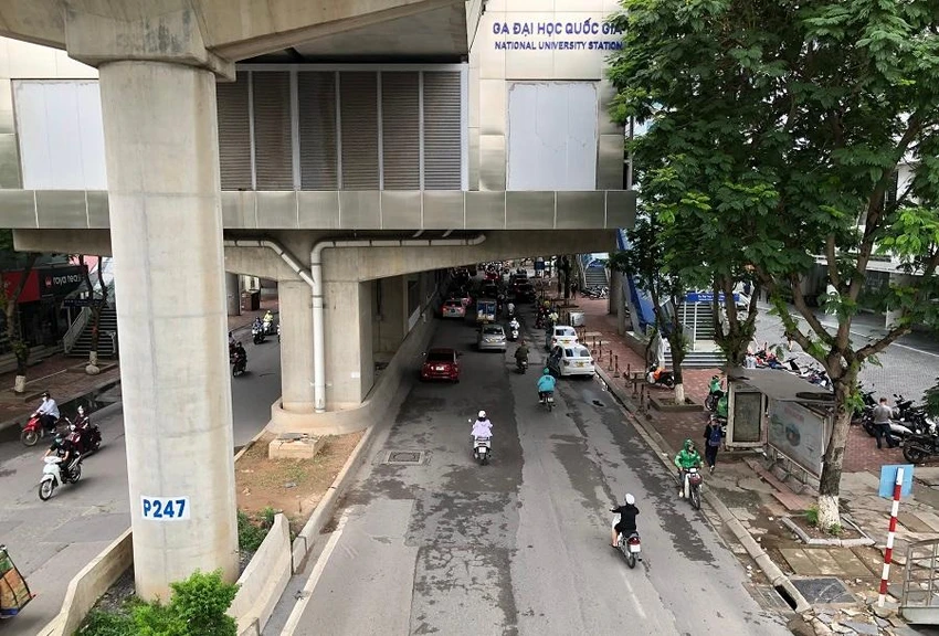 Ban Quản lý đường sắt đô thị Hà Nội đề xuất TP tăng vốn, lùi thời gian hoàn thành dự án đường sắt Nhổn - ga Hà Nội sang năm 2029. Ảnh: MINH TRÚC