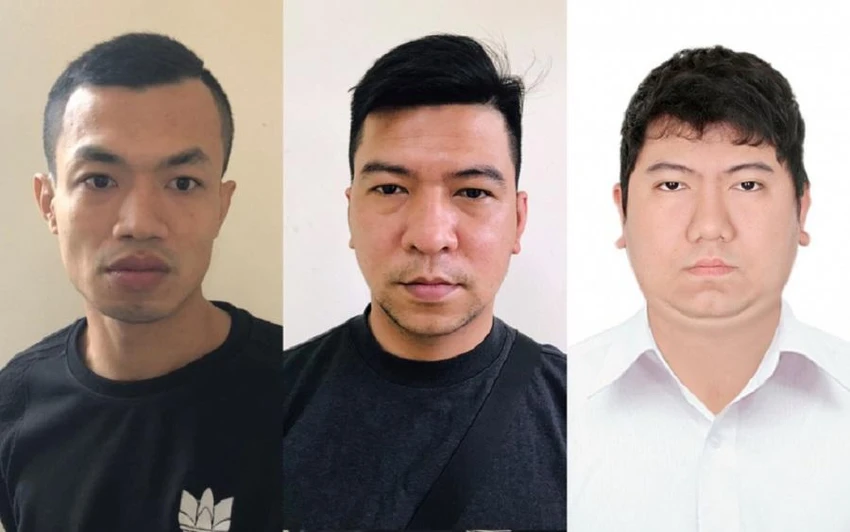 Ba nghi phạm Tính, Hà và Tình. Ảnh: CACC Ba nghi phạm Tính, Hà và Tình. Ảnh: CACC