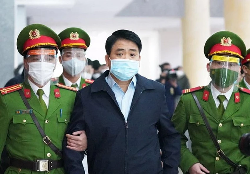 Ông Nguyễn Đức Chung tại một phiên tòa. Ảnh: UYÊN TRANG