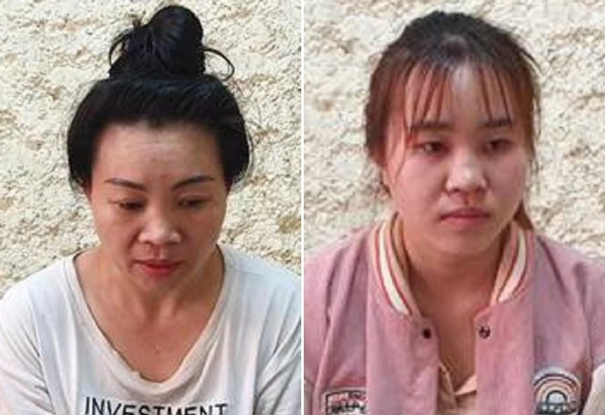 Hai bị can Lò Thị Dương (trái) và Lò Thị Hồng. Ảnh: CA Hai bị can Lò Thị Dương (trái) và Lò Thị Hồng. Ảnh: CA