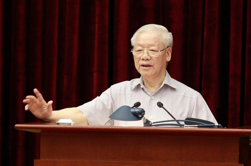 Tổng Bí thư Nguyễn Phú Trọng khẳng định: Tham nhũng từng bước đã được kiềm chế, ngăn chặn, góp phần quan trọng giữ vững ổn định chính trị, phát triển kinh tế-xã hội. Ảnh: Đ.X Tổng Bí thư Nguyễn Phú Trọng khẳng định: Tham nhũng từng bước đã được kiềm chế, ngăn chặn, góp phần quan trọng giữ vững ổn định chính trị, phát triển kinh tế-xã hội. Ảnh: Đ.X