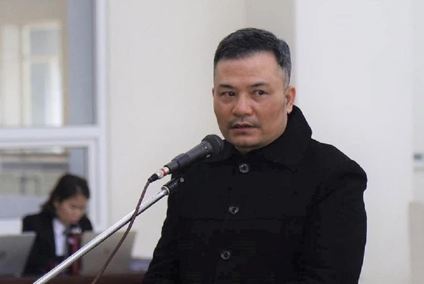 Bị cáo Lê Xuân Giang tại phiên tòa sơ thẩm. Ảnh: TP Bị cáo Lê Xuân Giang tại phiên tòa sơ thẩm. Ảnh: TP
