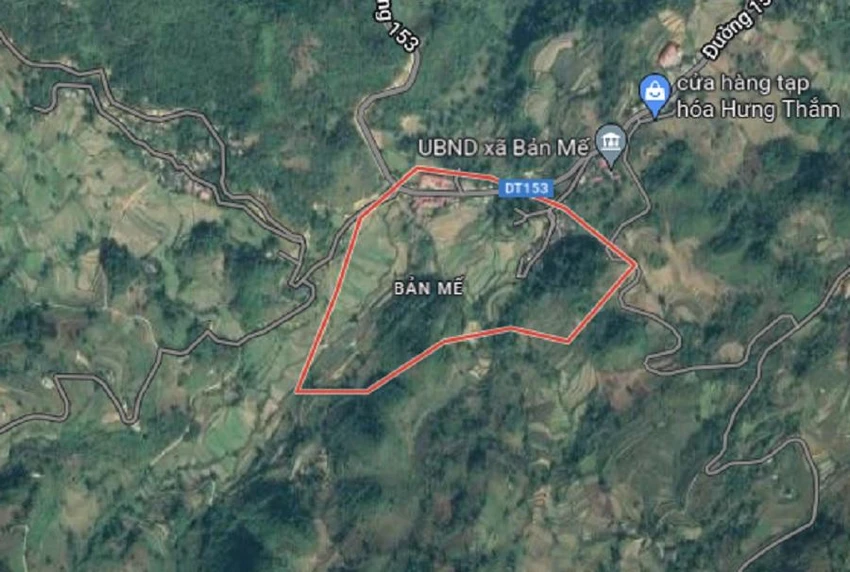 Khu vực xã Bản Mế, huyện Si Ma Cai, Lào Cai. Ảnh: Google Maps Khu vực xã Bản Mế, huyện Si Ma Cai, Lào Cai. Ảnh: Google Maps