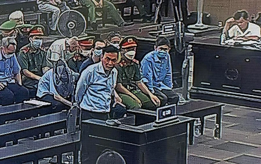 Bị cáo Nguyễn Đại Dương tại tòa ngày 18-8. Ảnh chụp màn hình Bị cáo Nguyễn Đại Dương tại tòa ngày 18-8. Ảnh chụp màn hình