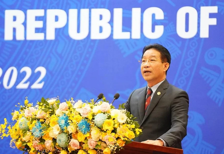 Ông Phạm Thanh Hà, Phó Chủ nhiệm Văn phòng Chủ tịch nước, công bố quyết định đặc xá năm 2022. Ảnh: TP Ông Phạm Thanh Hà, Phó Chủ nhiệm Văn phòng Chủ tịch nước, công bố quyết định đặc xá năm 2022. Ảnh: TP