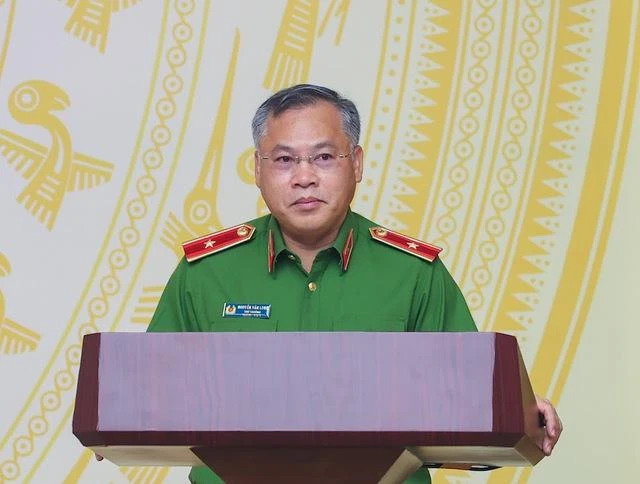 Thiếu tướng Nguyễn Văn Long, Thứ trưởng Bộ Công an báo cáo đánh giá công tác phòng cháy, chữa cháy - Ảnh: VGP Thiếu tướng Nguyễn Văn Long, Thứ trưởng Bộ Công an báo cáo đánh giá công tác phòng cháy, chữa cháy - Ảnh: VGP