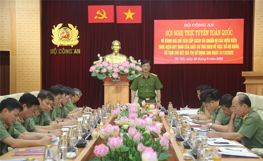 Thứ trưởng Nguyễn Duy Ngọc phát biểu tại hội nghị. Ảnh: BCA Thứ trưởng Nguyễn Duy Ngọc phát biểu tại hội nghị. Ảnh: BCA