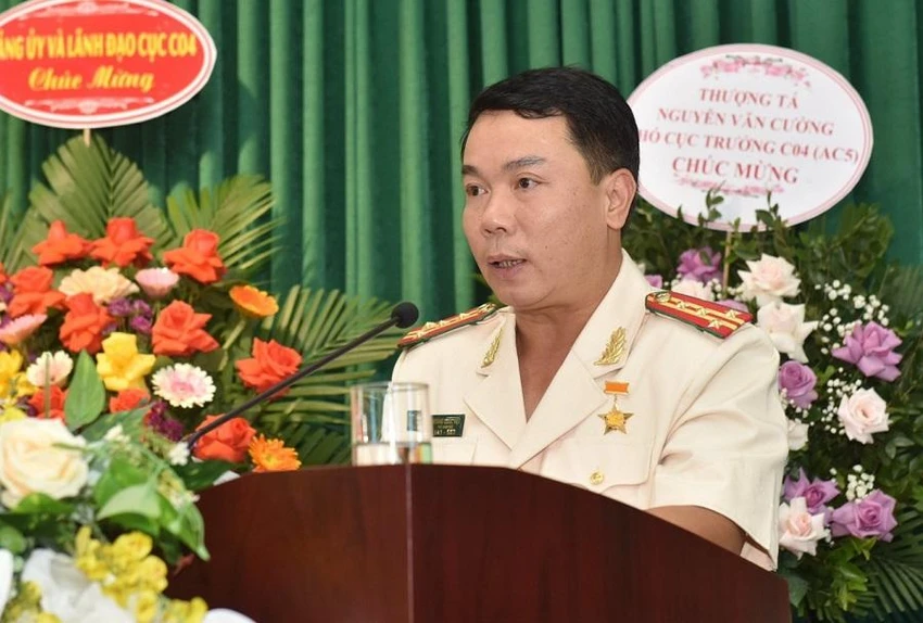 Đại tá Hoàng Quốc Việt, tân Phó Cục trưởng Cục Cảnh sát điều tra tội phạm về ma túy. Ảnh: TIỂU HÀ