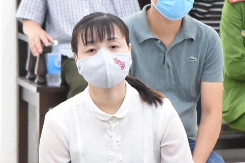 Bị cáo Nguyễn Thị Thanh Thủy tại phiên tòa sơ thẩm. Ảnh: UT Bị cáo Nguyễn Thị Thanh Thủy tại phiên tòa sơ thẩm. Ảnh: UT
