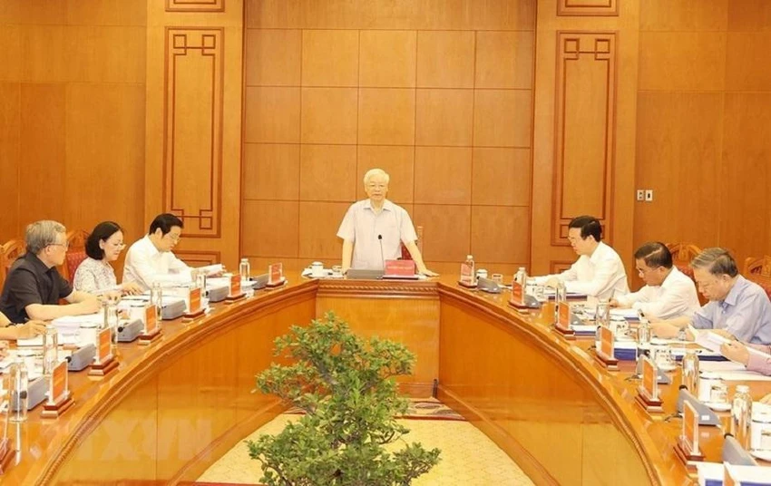 Cuộc họp Thường trực Ban Chỉ đạo dưới sự chủ trì của Tổng Bí thư Nguyễn Phú Trọng. Ảnh: TTXVN Cuộc họp Thường trực Ban Chỉ đạo dưới sự chủ trì của Tổng Bí thư Nguyễn Phú Trọng. Ảnh: TTXVN