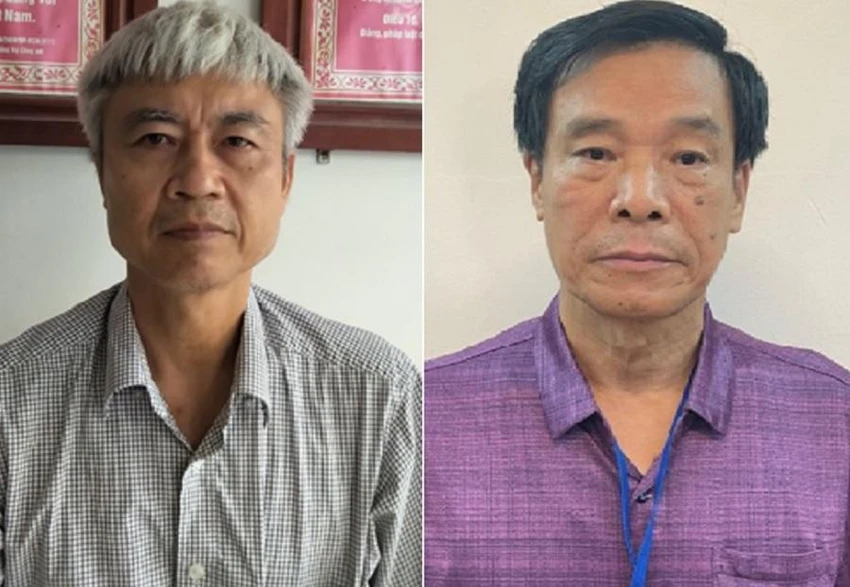 Hai bị can Phạm Dũng và Cấn Hồng Lai (từ trái qua). Ảnh: Bộ Công an Hai bị can Phạm Dũng và Cấn Hồng Lai (từ trái qua). Ảnh: Bộ Công an