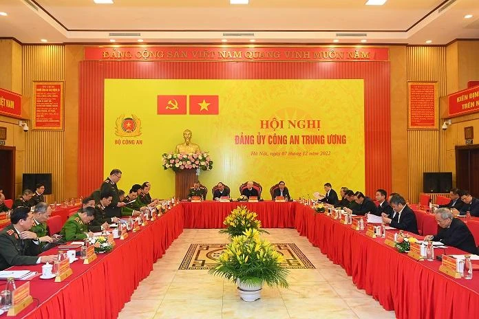 Toàn cảnh hội nghị. Ảnh: Bộ Công an Toàn cảnh hội nghị. Ảnh: Bộ Công an