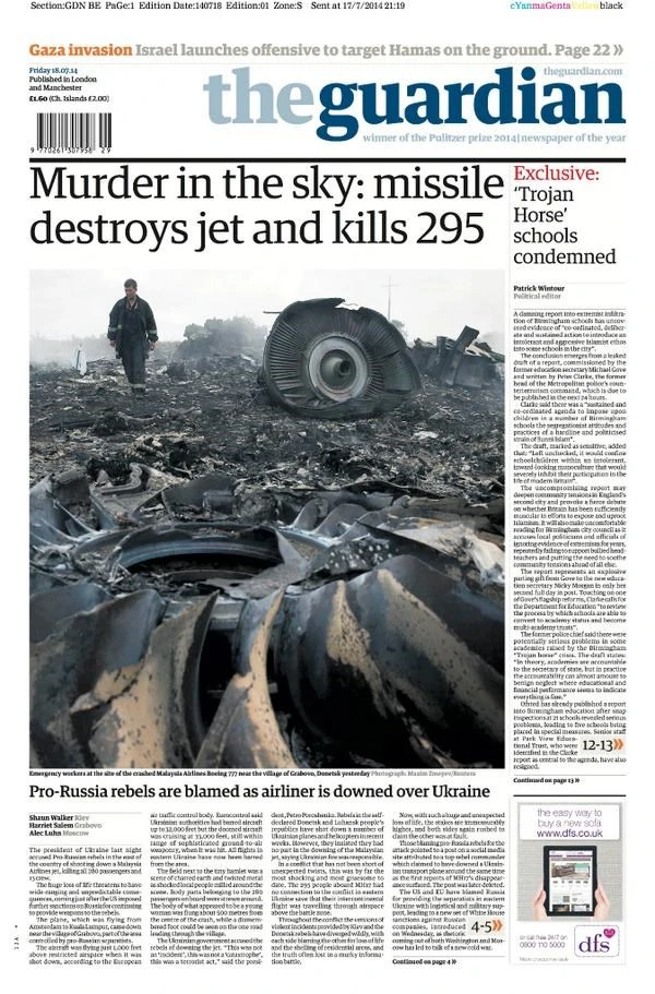 MH17: Báo chí phương Tây đồng loạt đổ lỗi cho Nga ảnh 6 MH17: Báo chí phương Tây đồng loạt đổ lỗi cho Nga ảnh 6