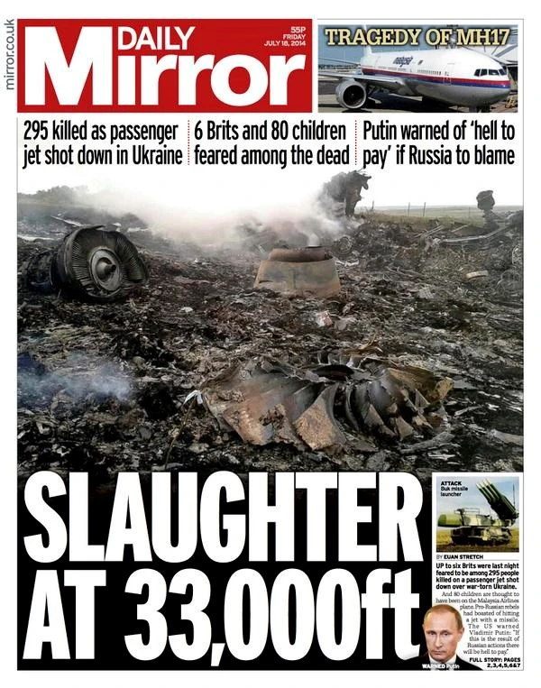 MH17: Báo chí phương Tây đồng loạt đổ lỗi cho Nga ảnh 7 MH17: Báo chí phương Tây đồng loạt đổ lỗi cho Nga ảnh 7