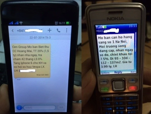 Bất động sản “khủng bố” điện thoại, email để "vợt" khách ảnh 1 Bất động sản “khủng bố” điện thoại, email để "vợt" khách ảnh 1