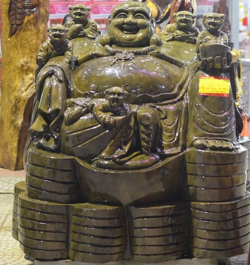 Tượng Phật bằng gỗ thủy tùng nặng hàng tấn ở Đà Nẵng ảnh 6