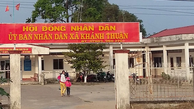 Trụ sở UBND xã Khánh Thuận - Ảnh: Tấn Thái Trụ sở UBND xã Khánh Thuận - Ảnh: Tấn Thái