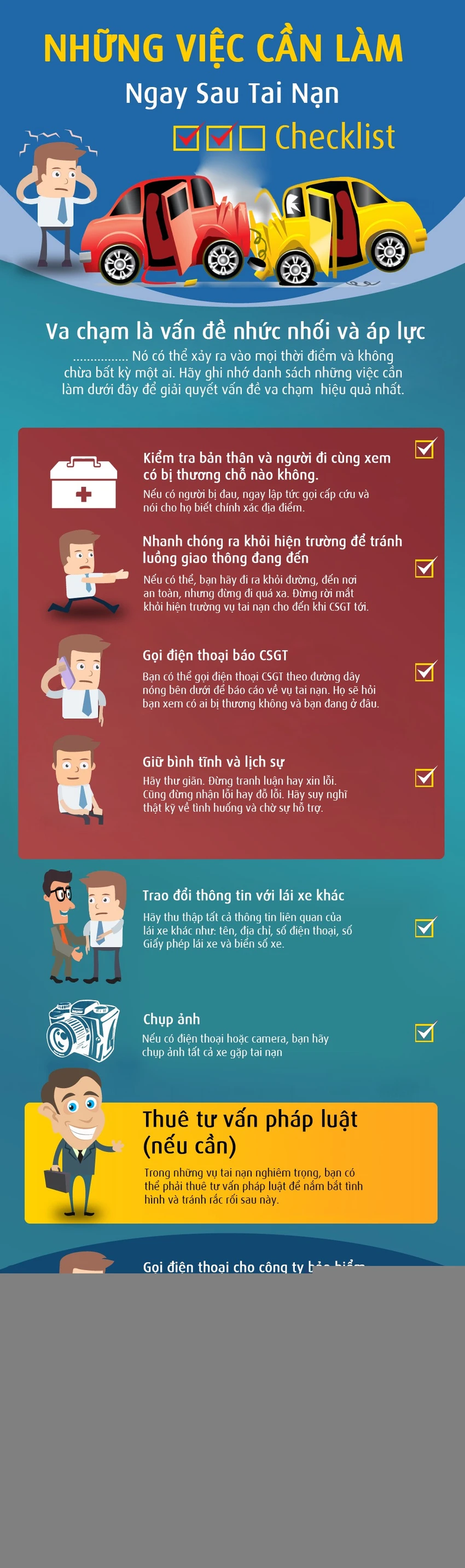 Những kỹ năng sống còn trong trước và sau khi gặp tai nạn ảnh 2 Những kỹ năng sống còn trong trước và sau khi gặp tai nạn ảnh 2