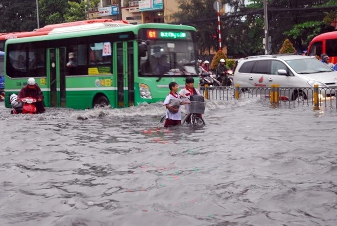 Tiếp tục đề phòng ngập lụt đô thị tại thành phố Hồ Chí Minh ảnh 1 Tiếp tục đề phòng ngập lụt đô thị tại thành phố Hồ Chí Minh ảnh 1