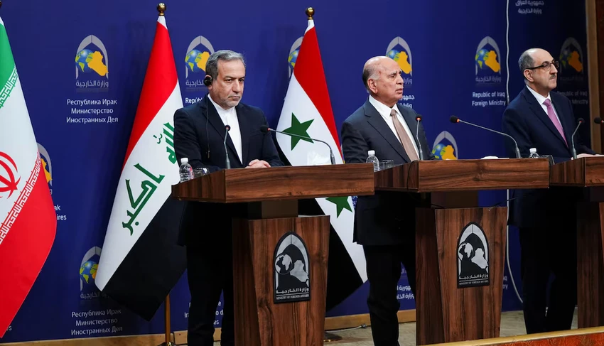 Ngoại trưởng Iran, Iraq, Syria họp, Baghdad nói không tính can thiệp quân sự vào Syria.jpg