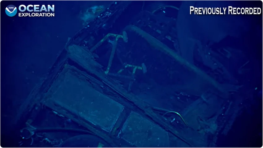 'Phát hiện thú vị' khó hiểu bên trong xác tàu sân bay Mỹ chìm trong Thế chiến 2_3.png