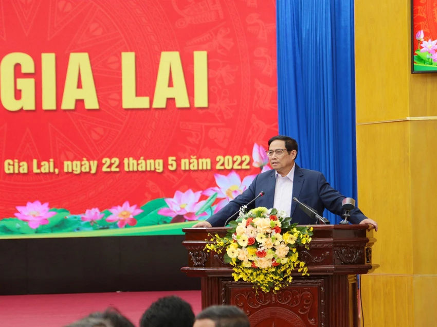 Thủ tướng Phạm Minh Chính chỉ đạo các bộ, ngành gấp rút tháo gỡ khó khăn, vướng mắc cho tỉnh Gia Lai. Thủ tướng Phạm Minh Chính chỉ đạo các bộ, ngành gấp rút tháo gỡ khó khăn, vướng mắc cho tỉnh Gia Lai.