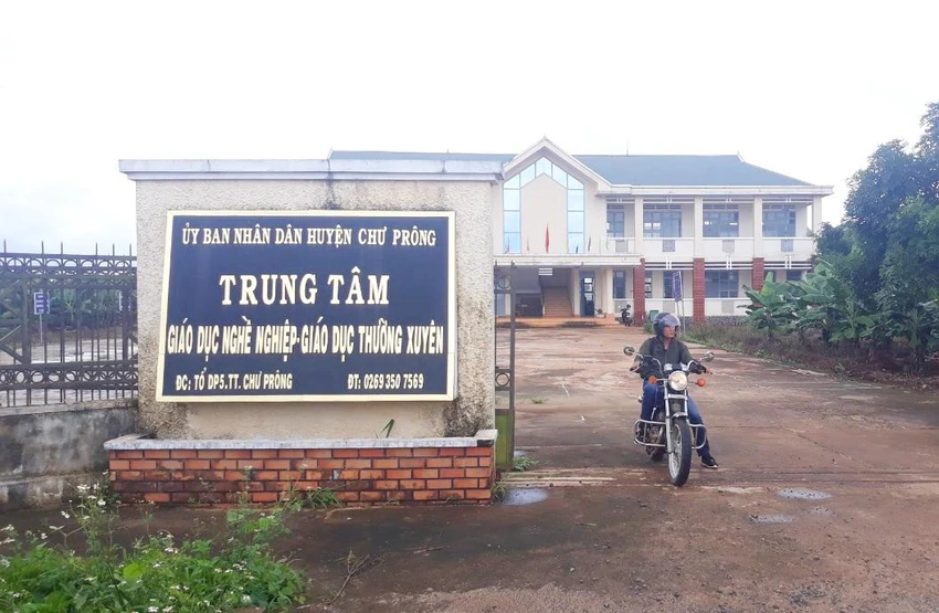Một điểm sát hạch lái xe tại huyện Chư Prông bị tố sai phạm năm 2022. Ảnh: LK.