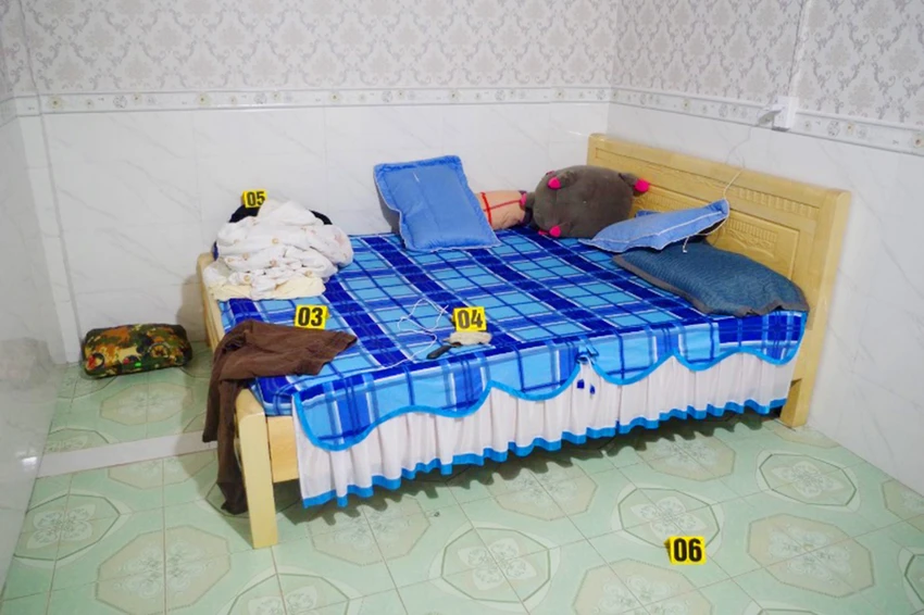 Hiện trường vụ hiếp dâm. Ảnh: CACC. Hiện trường vụ hiếp dâm. Ảnh: CACC.