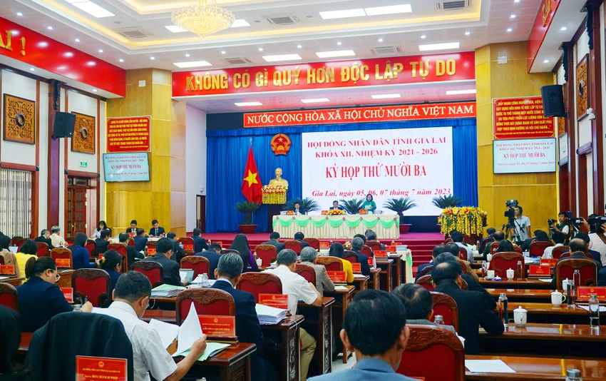 Quang cảnh kỳ họp HĐND tỉnh Gia Lai. Ảnh: LK Quang cảnh kỳ họp HĐND tỉnh Gia Lai. Ảnh: LK