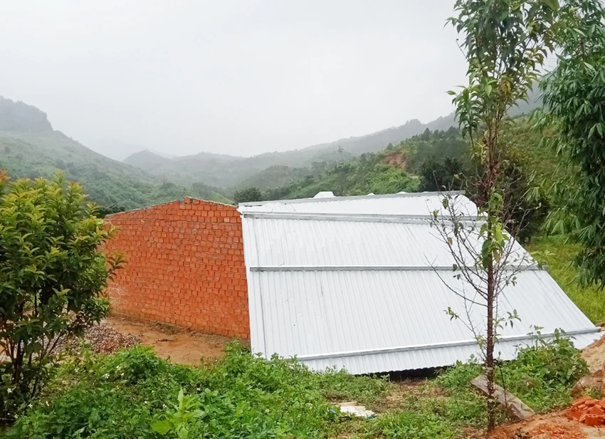 Thiệt hại do bão số 2 ở huyện Tu mưo Rông, Kon Tum