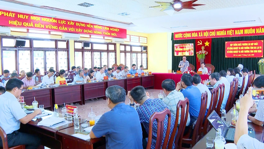 Sở Nông nghiệp và Môi trường tỉnh Gia Lai với Sở Nông nghiệp và Môi trường tỉnh Bình Định đã có buổi làm việc để thống nhất phương án hợp nhất