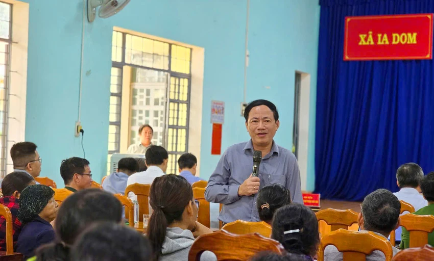 Ông Phạm Anh Tuấn, Chủ tịch UBND tỉnh Gia Lai đã có chuyến thị sát tại xã biên giới Ia Dom và Cửa khẩu Quốc tế Lệ Thanh sau sáp nhập tỉnh.