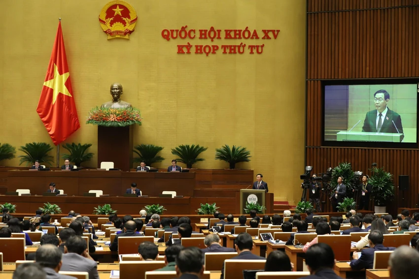 Toàn cảnh Quốc hội trong ngày khai mạc. Ảnh: QH Toàn cảnh Quốc hội trong ngày khai mạc. Ảnh: QH