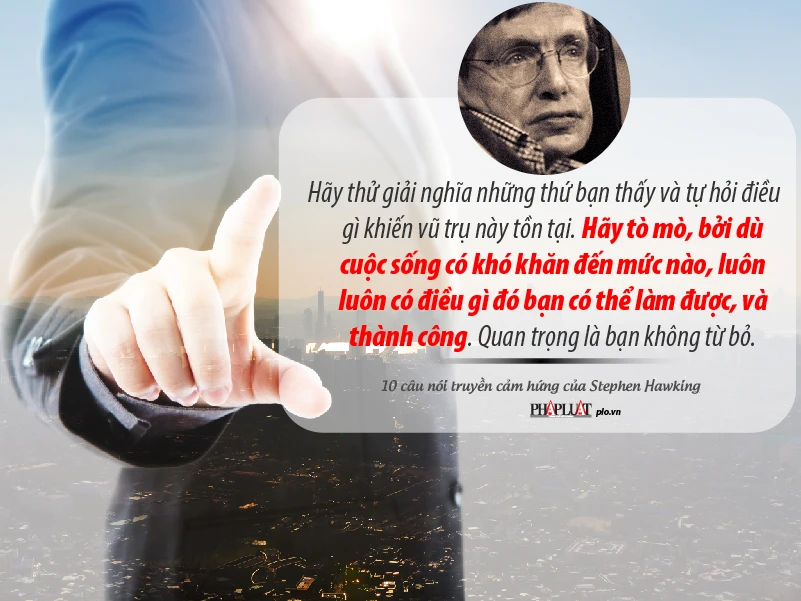 10 câu nói về vượt lên số phận của Stephen Hawking ảnh 2 10 câu nói về vượt lên số phận của Stephen Hawking ảnh 2
