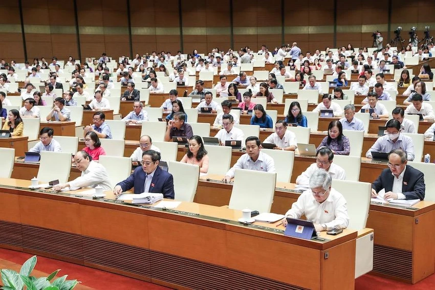 Quốc hội đã thông qua các nghị quyết chủ trương đầu tư 3 dự án cao tốc trọng điểm phía Nam giai đoạn 1. Ảnh: HOÀNG HẢI Quốc hội đã thông qua các nghị quyết chủ trương đầu tư 3 dự án cao tốc trọng điểm phía Nam giai đoạn 1. Ảnh: HOÀNG HẢI