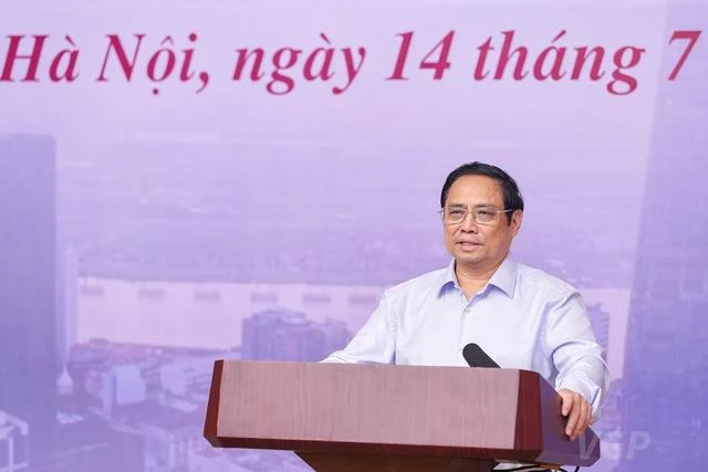 Thủ tướng Phạm Minh Chính tại hội nghị. Ảnh: VGP