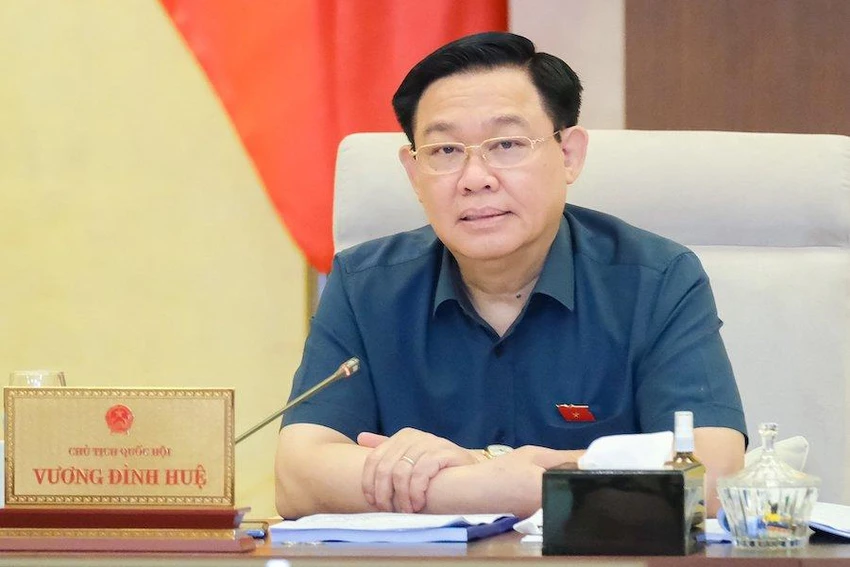 Chủ tịch Quốc hội Vương Đình Huệ. Ảnh: PHẠM THẮNG Chủ tịch Quốc hội Vương Đình Huệ. Ảnh: PHẠM THẮNG