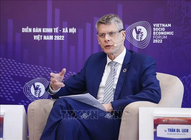 Chuyên gia UNDP Jonathan Picus. Ảnh: TTXVN Chuyên gia UNDP Jonathan Picus. Ảnh: TTXVN