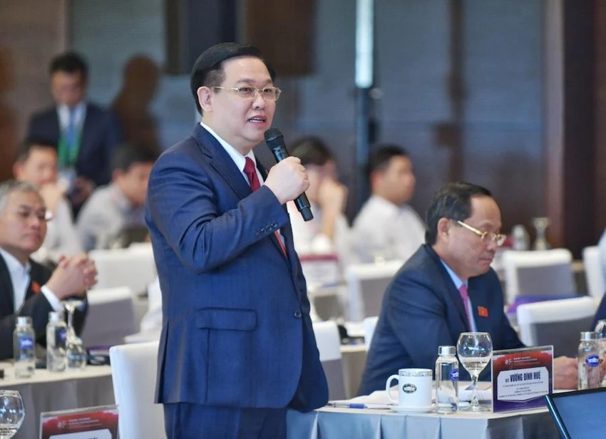 Chủ tịch Quốc hội Vương Đình Huệ. Ảnh: NGHĨA ĐỨC Chủ tịch Quốc hội Vương Đình Huệ. Ảnh: NGHĨA ĐỨC