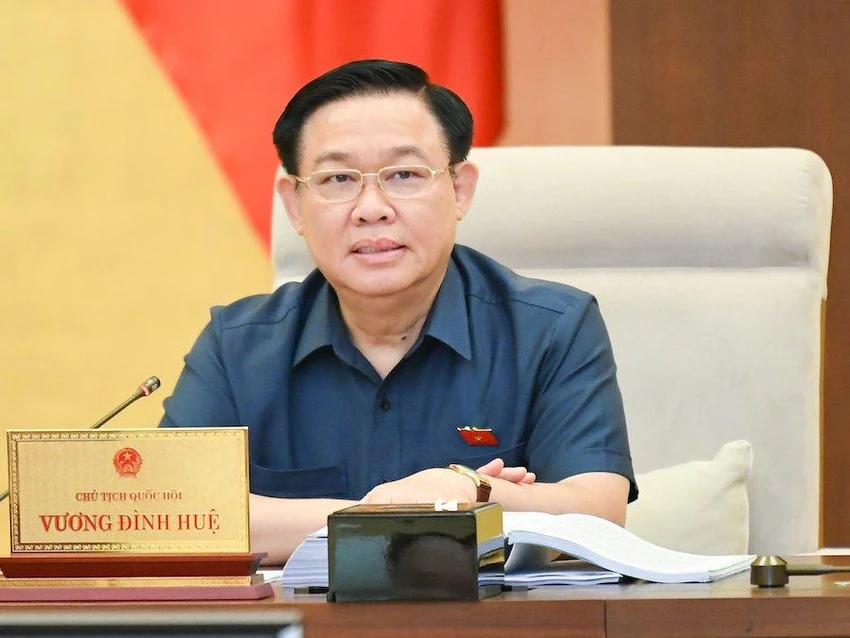 Chủ tịch Quốc hội Vương Đình Huệ. Ảnh: PHẠM THẮNG Chủ tịch Quốc hội Vương Đình Huệ. Ảnh: PHẠM THẮNG