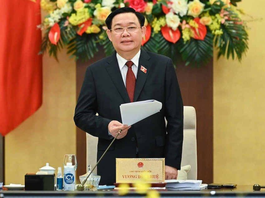 Chủ tịch Quốc hội Vương Đình Huệ. Ảnh: PHẠM THẮNG Chủ tịch Quốc hội Vương Đình Huệ. Ảnh: PHẠM THẮNG