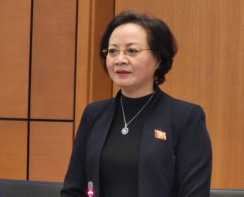 Bộ trưởng Nội vụ Phạm Thị Thanh Trà. Ảnh: QH Bộ trưởng Nội vụ Phạm Thị Thanh Trà. Ảnh: QH