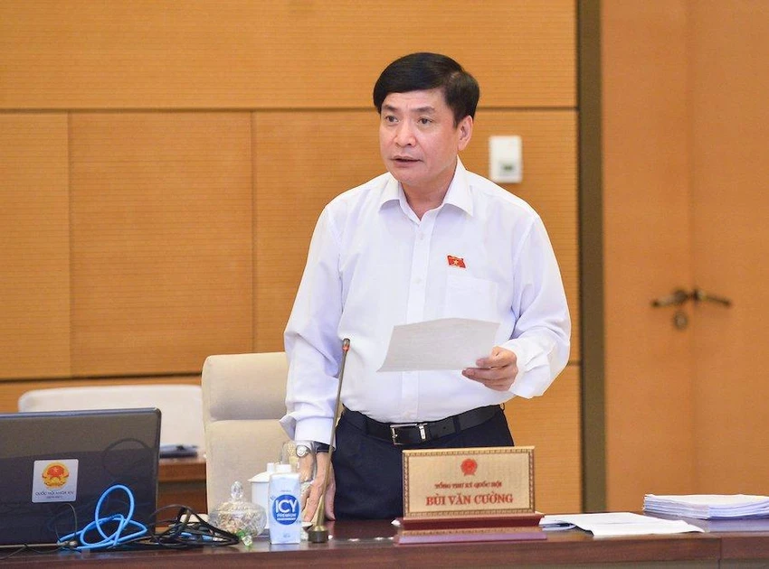 Tổng Thư ký QH Bùi Văn Cường. Ảnh: NGHĨA ĐỨC Tổng Thư ký QH Bùi Văn Cường. Ảnh: NGHĨA ĐỨC