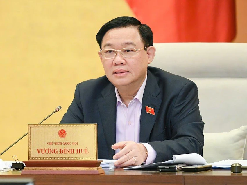 Chủ tịch Quốc hội Vương Đình Huệ. Ảnh: PHẠM THẮNG Chủ tịch Quốc hội Vương Đình Huệ. Ảnh: PHẠM THẮNG