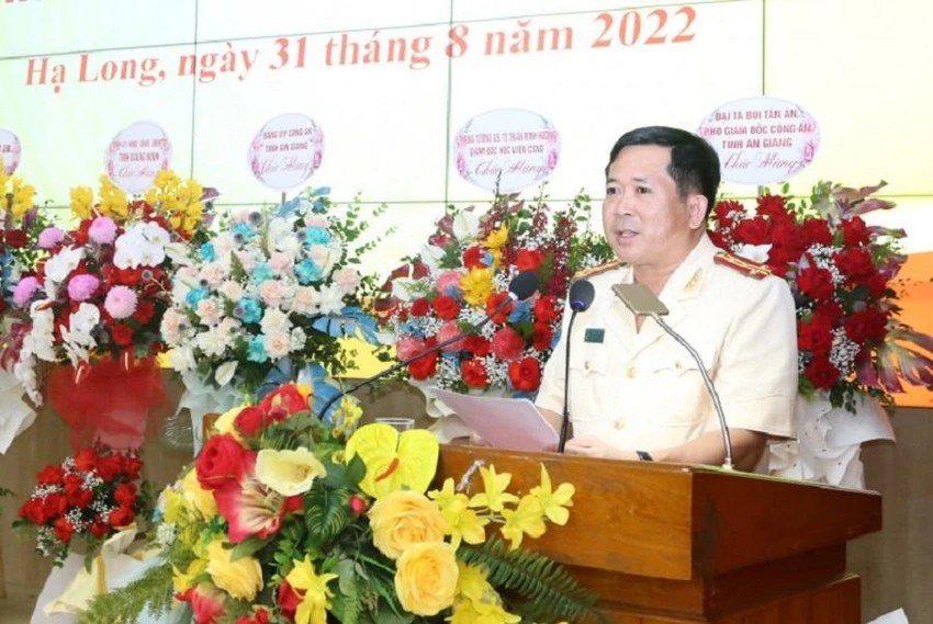 Giám đốc Công an tỉnh Quảng Ninh Đinh Văn Nơi. Ảnh: PLO Giám đốc Công an tỉnh Quảng Ninh Đinh Văn Nơi. Ảnh: PLO