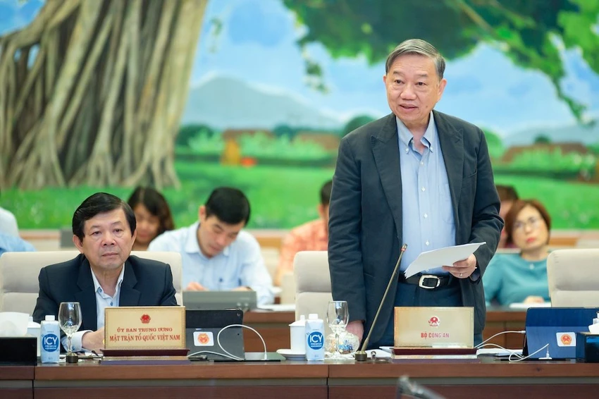 Bộ trưởng Công an Tô Lâm. Ảnh: PHẠM THẮNG Bộ trưởng Công an Tô Lâm. Ảnh: PHẠM THẮNG