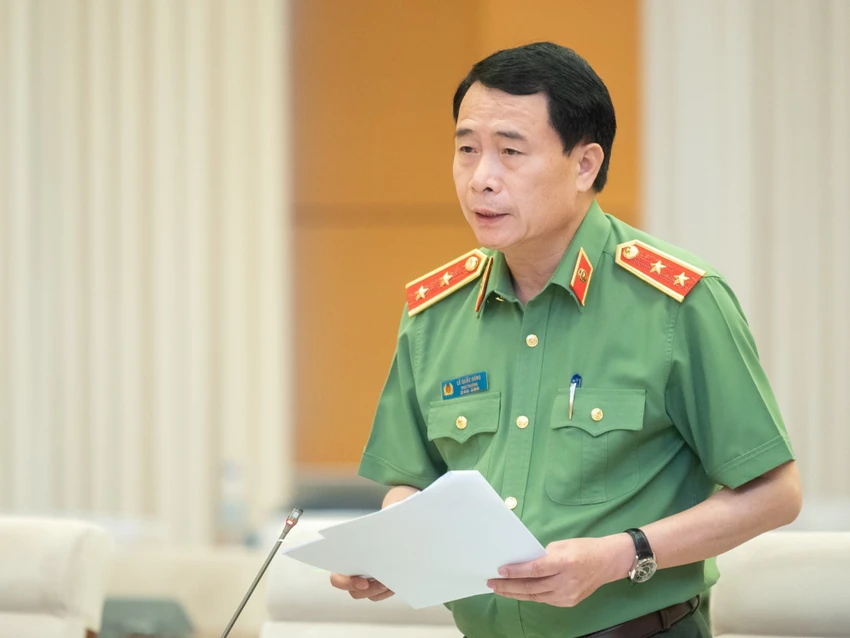 Thứ trưởng Bộ Công an Lê Quốc Hùng. Ảnh: PHẠM THẮNG Thứ trưởng Bộ Công an Lê Quốc Hùng. Ảnh: PHẠM THẮNG