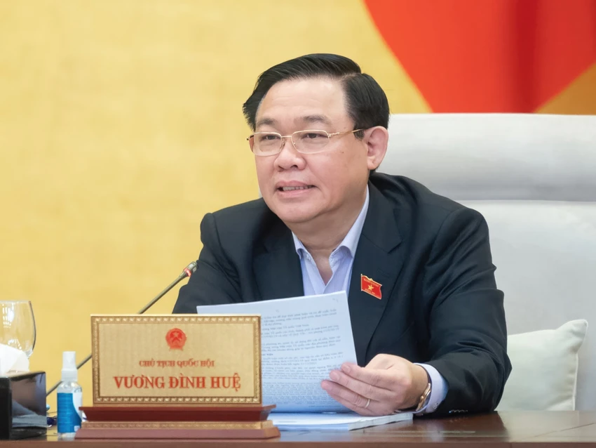 Chủ tịch Quốc hội Vương Đình Huệ. Ảnh: PHẠM THẮNG Chủ tịch Quốc hội Vương Đình Huệ. Ảnh: PHẠM THẮNG