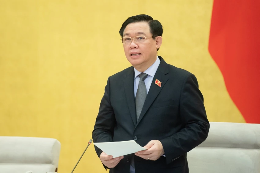 Chủ tịch QH Vương Đình Huệ. Ảnh: PHẠM THẮNG