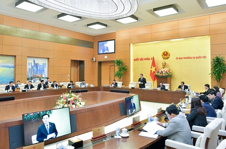 Một phiên họp của Ủy ban Thường vụ QH. Ảnh: Quochoi.vn